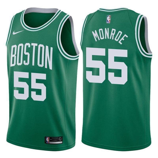 Boston Celtics #55 Greg Monroe Icon Green Swingman Jersey