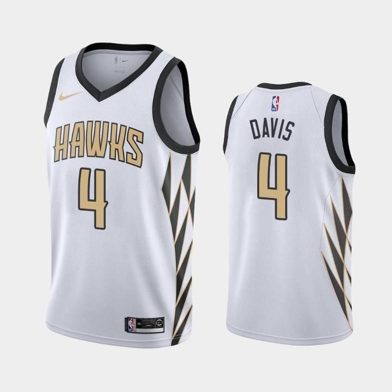 Atlanta Hawks #4 Deyonta Davis City White Swingman Jersey