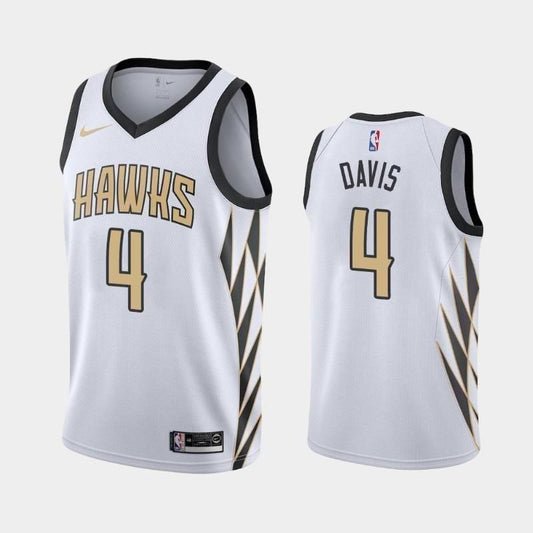 Atlanta Hawks #4 Deyonta Davis City White Swingman Jersey