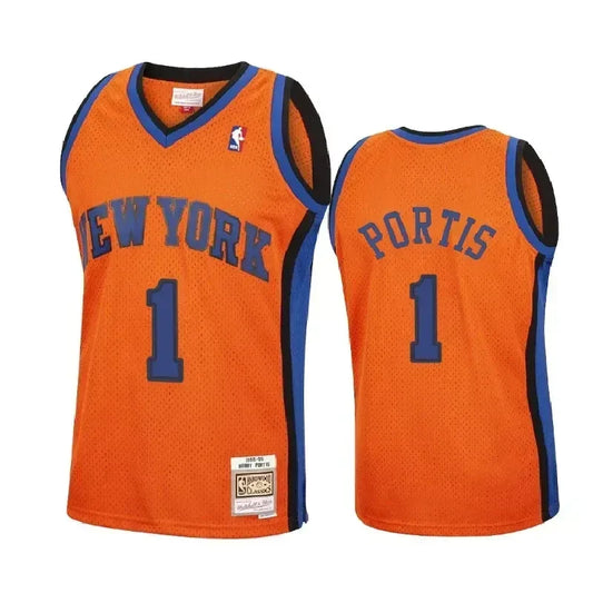 Bobby Portis New York Knicks Reload Hardwood Classics Orange Swingman Jersey