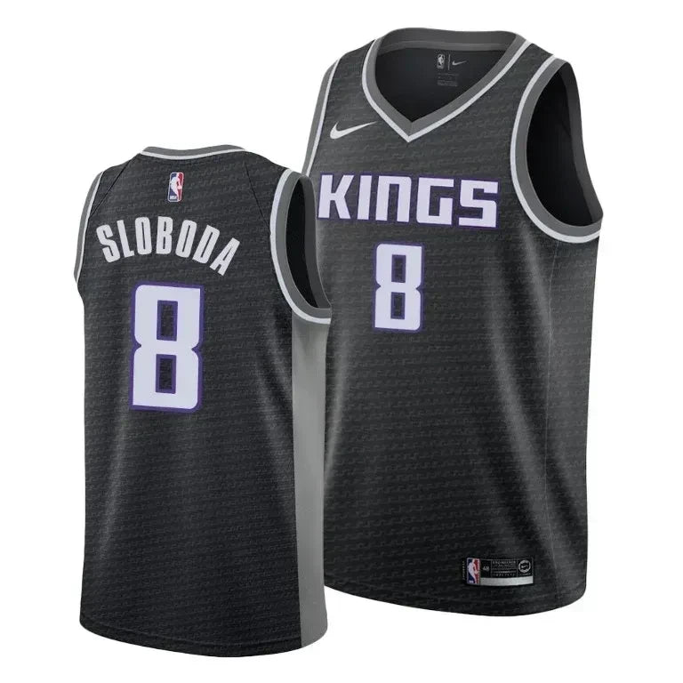 Bogdan Bogdanovic Sloboda Sacramento Kings Social Justice Statement Black Swingman Jersey