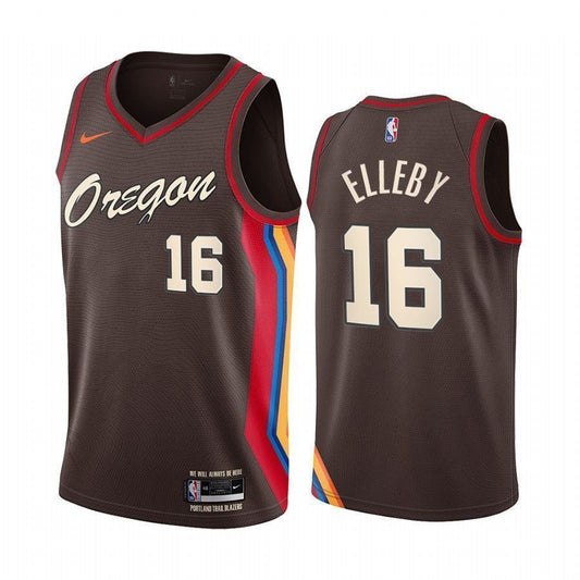 C.J. Elleby Portland Trail Blazers 2020-21 City Brown Swingman Jersey