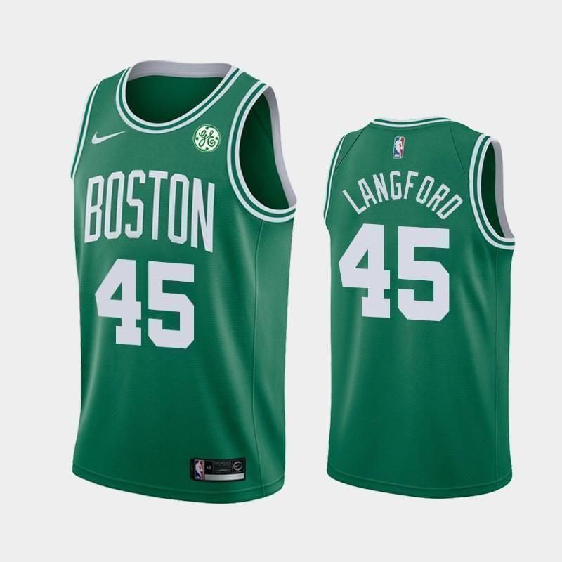Boston Celtics #45 Romeo Langford Icon Green Swingman Jersey