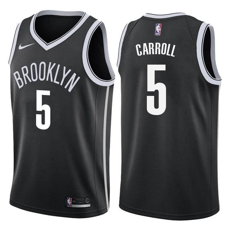 Brooklyn Nets #5 DeMarre Carroll Icon Black Swingman Jersey