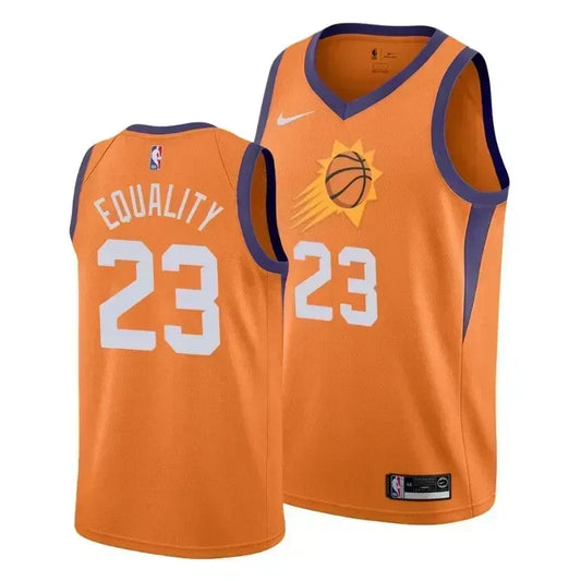 Cameron Johnson Equality Phoenix Suns Social Justice Statement Orange Swingman Jersey