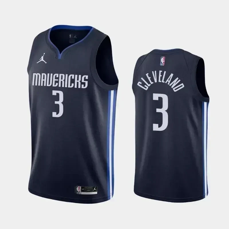 Antonius Cleveland Dallas Mavericks 2020-21 Statement Navy Swingman Jersey
