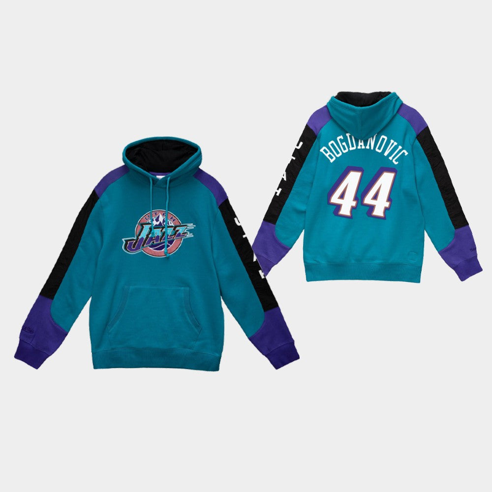 Bojan Bogdanovic Utah Jazz Hardwood Classic Fusion Fleece Pullover Hoodie