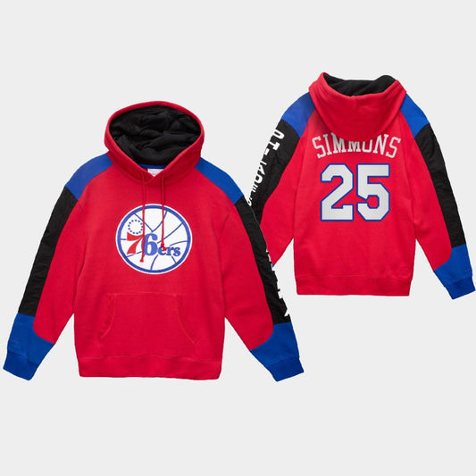 Ben Simmons Philadelphia 76ers Hardwood Classic Fusion Fleece Pullover Hoodie