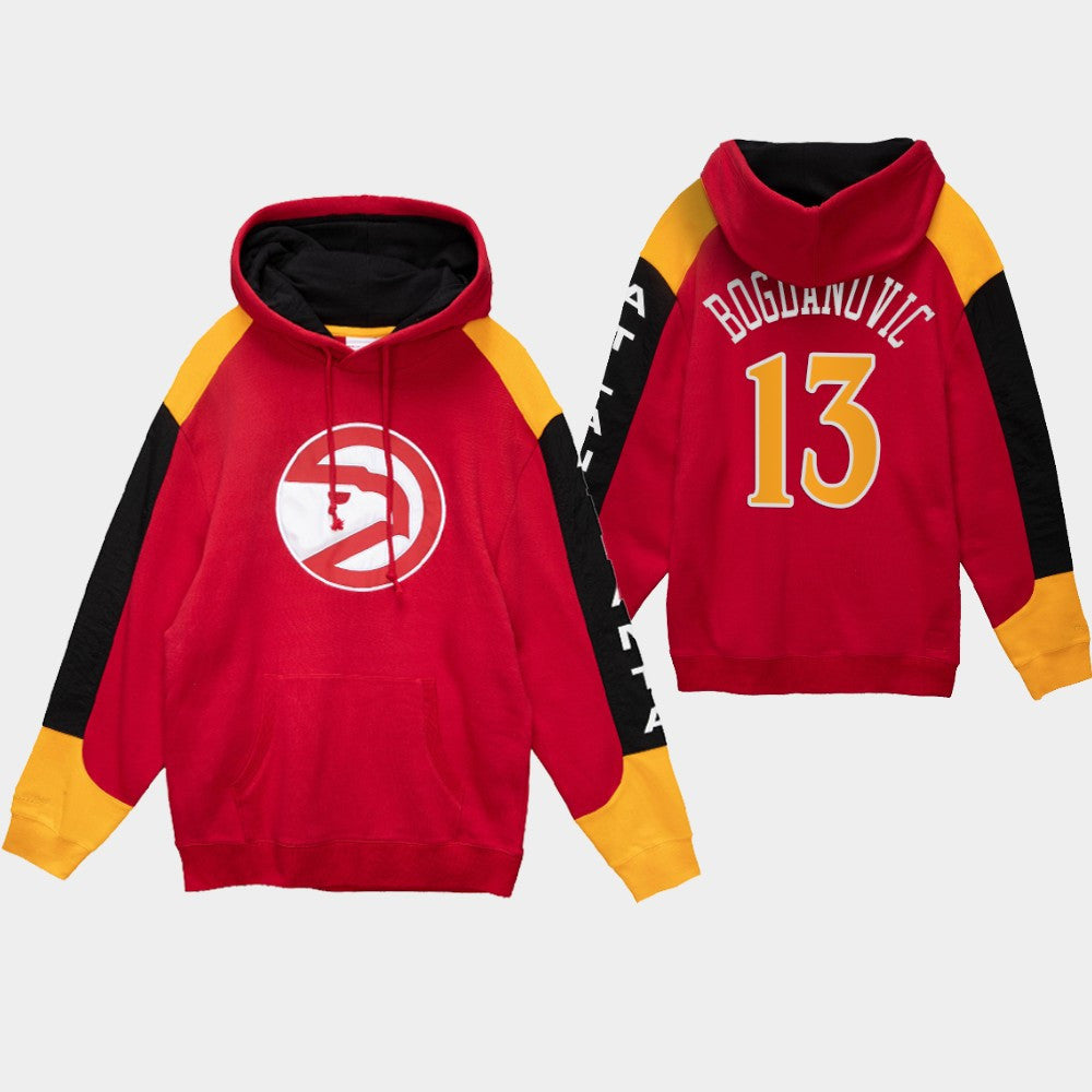 Bogdan Bogdanovic Atlanta Hawks Hardwood Classic Fusion Fleece Pullover Hoodie