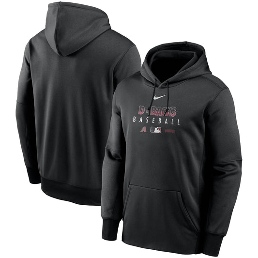 Arizona Diamondbacks Black Collection Therma Performance Pullover Hoodie