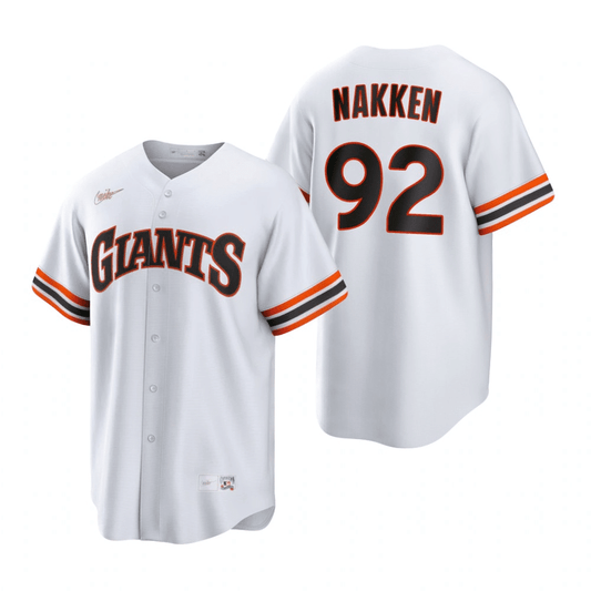 Alyssa Nakken San Francisco Giants Cooperstown Home White Baseball Player Jersey