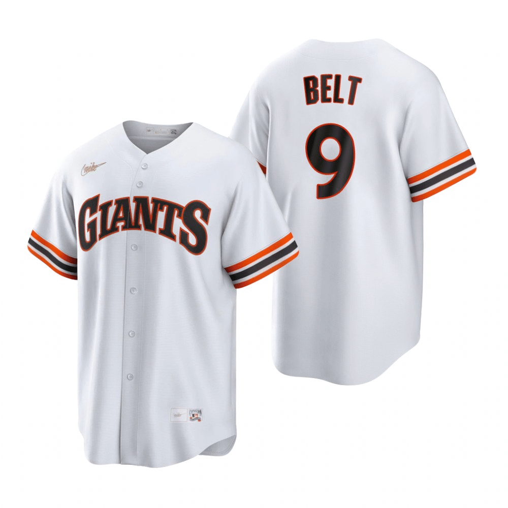 Brandon Belt San Francisco Giants Cooperstown Home White Baseball Player Jersey
