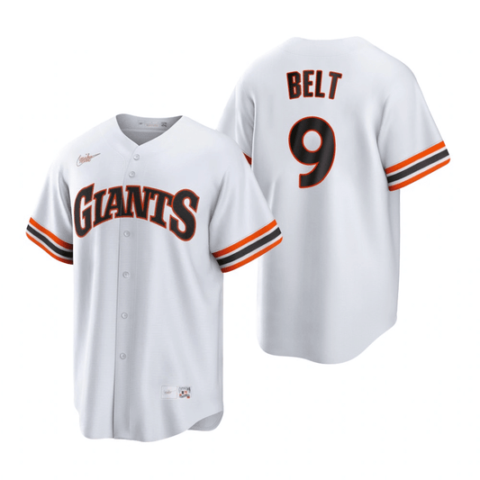 Brandon Belt San Francisco Giants Cooperstown Home White Baseball Player Jersey