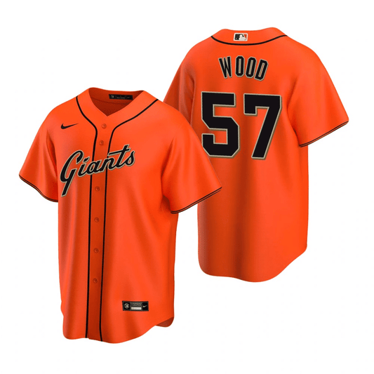Alex Wood San Francisco Giants Alternate Orange Baseball Player Jersey