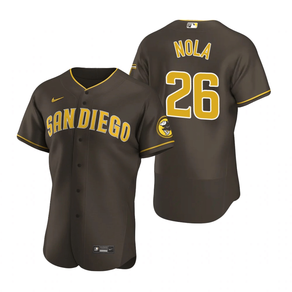 Austin Nola San Diego Padres Road Brown Baseball Player Jersey