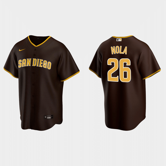 Austin Nola San Diego Padres Road Brown Baseball Player Jersey