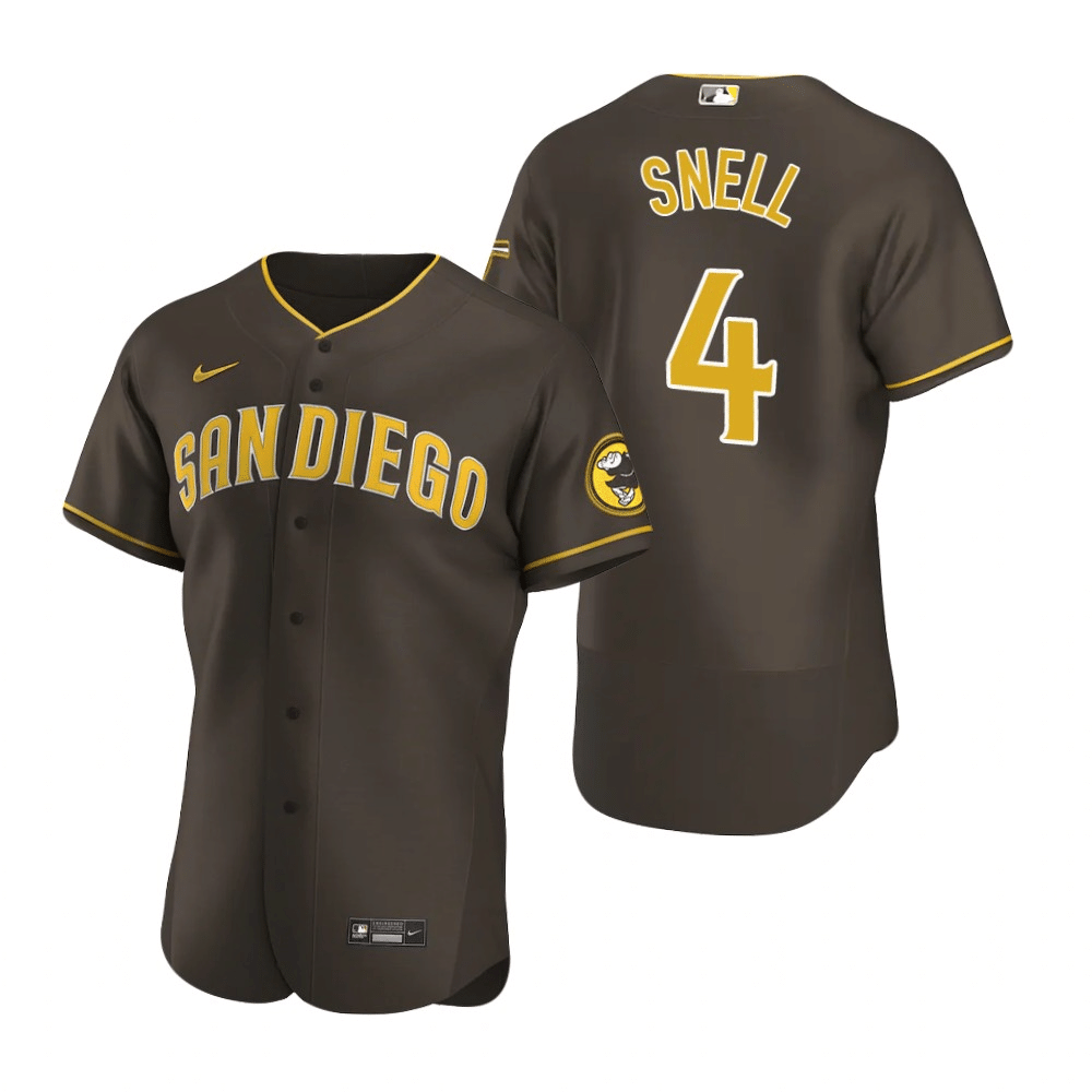 Blake Snell San Diego Padres Road Brown Baseball Player Jersey