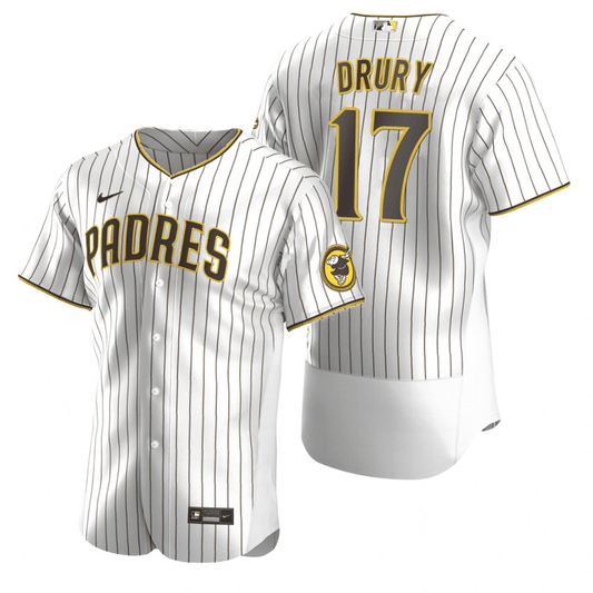 Brandon Drury San Diego Padres Home White Baseball Player Jersey