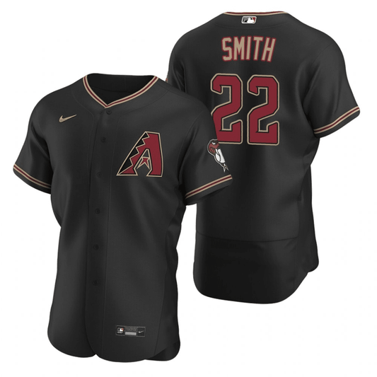Caleb Smith Arizona Diamondbacks Alternate Black Baseball Player Jersey