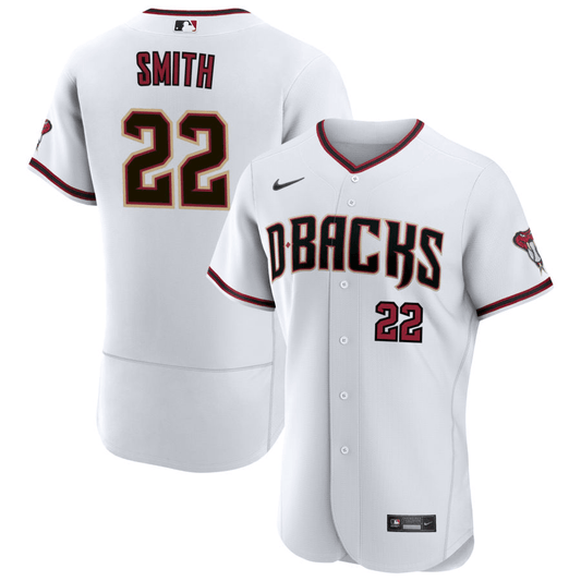 Caleb Smith Arizona Diamondbacks Home White Baseball Player Jersey