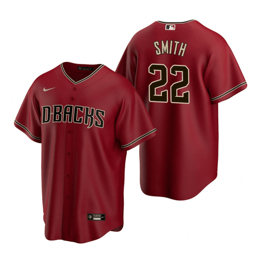 Caleb Smith Arizona Diamondbacks Alternate Crimson Baseball Player Jersey