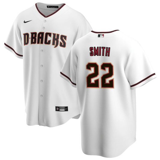 Caleb Smith Arizona Diamondbacks Home White Baseball Player Jersey