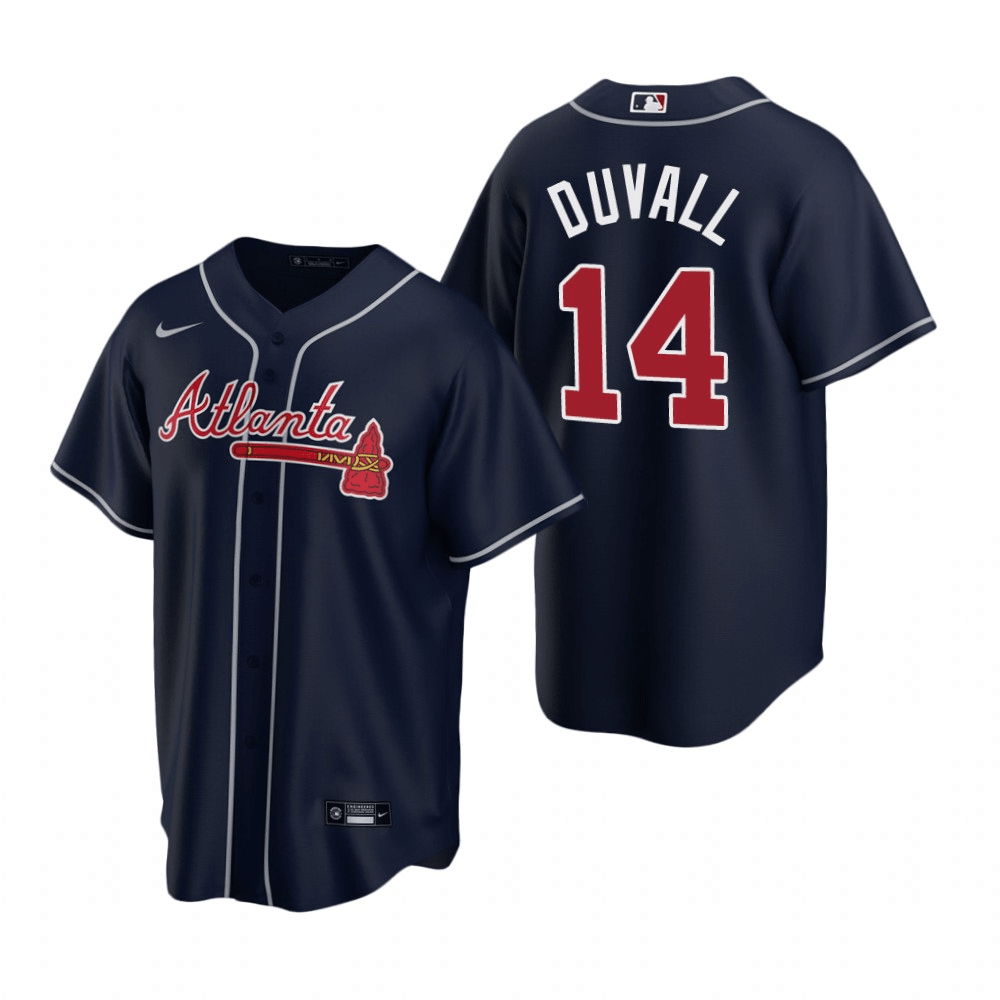 Adam Duvall Atlanta Braves Alternate Navy Baseball Player Jersey