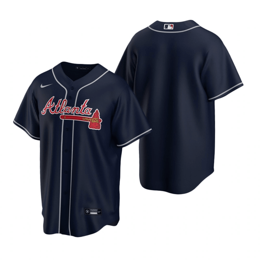 Atlanta Braves Alternate Navy Baseball Player Jersey