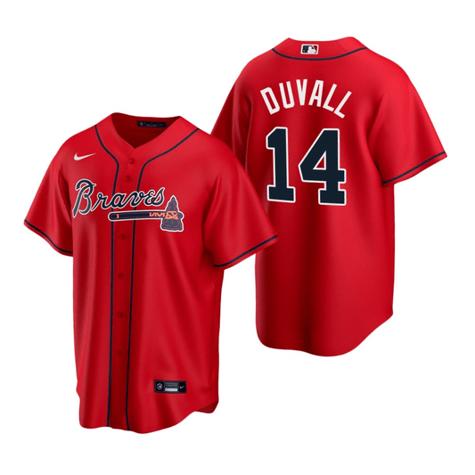Adam Duvall Atlanta Braves Alternate Red Baseball Player Jersey