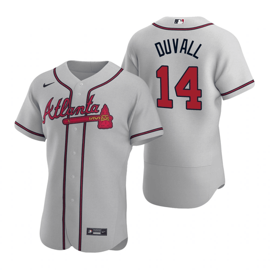 Adam Duvall Atlanta Braves Road Gray Baseball Player Jersey