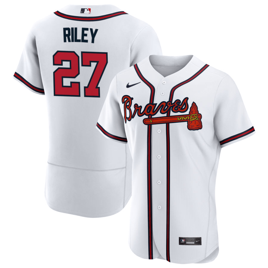 Austin Riley Atlanta Braves White Home Baseball Player Jersey