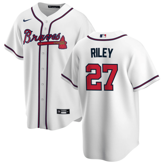 Austin Riley Atlanta Braves White Home Baseball Player Jersey