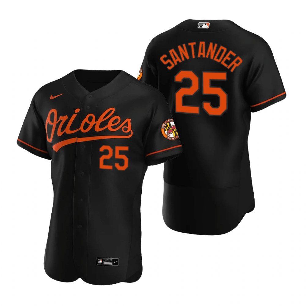 Anthony Santander Baltimore Orioles Alternate Black Baseball Player Jersey