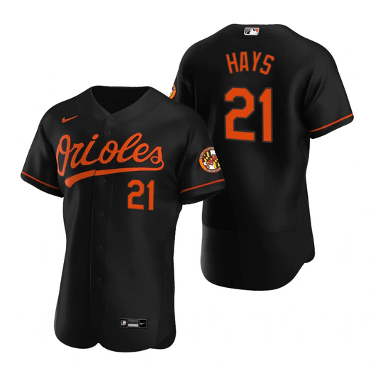 Austin Hays Baltimore Orioles Alternate Black Baseball Player Jersey