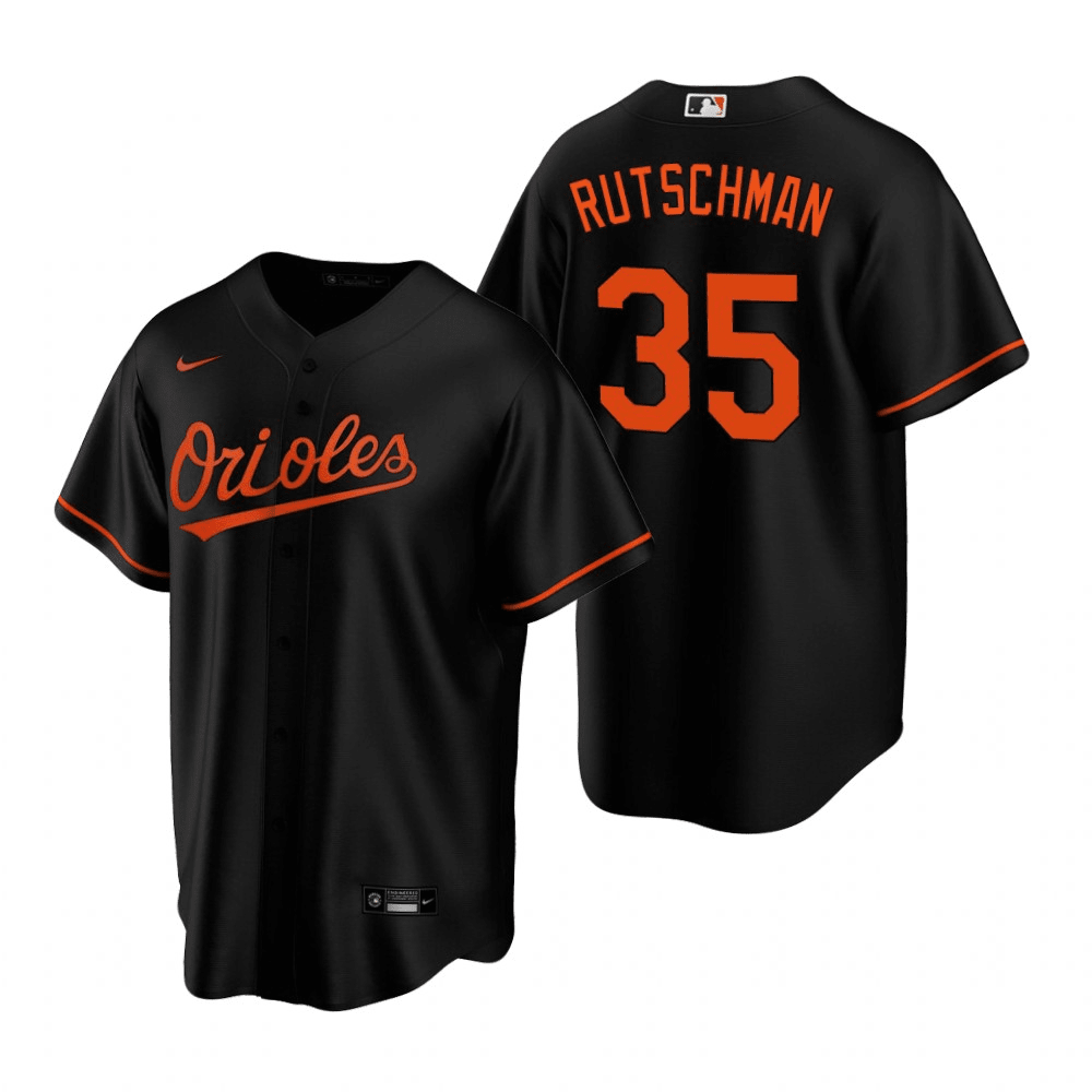 Adley Rutschman Baltimore Orioles Alternate Black Baseball Player Jersey