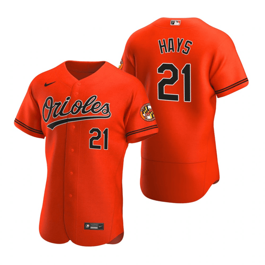 Austin Hays Baltimore Orioles Alternate Orange Baseball Player Jersey