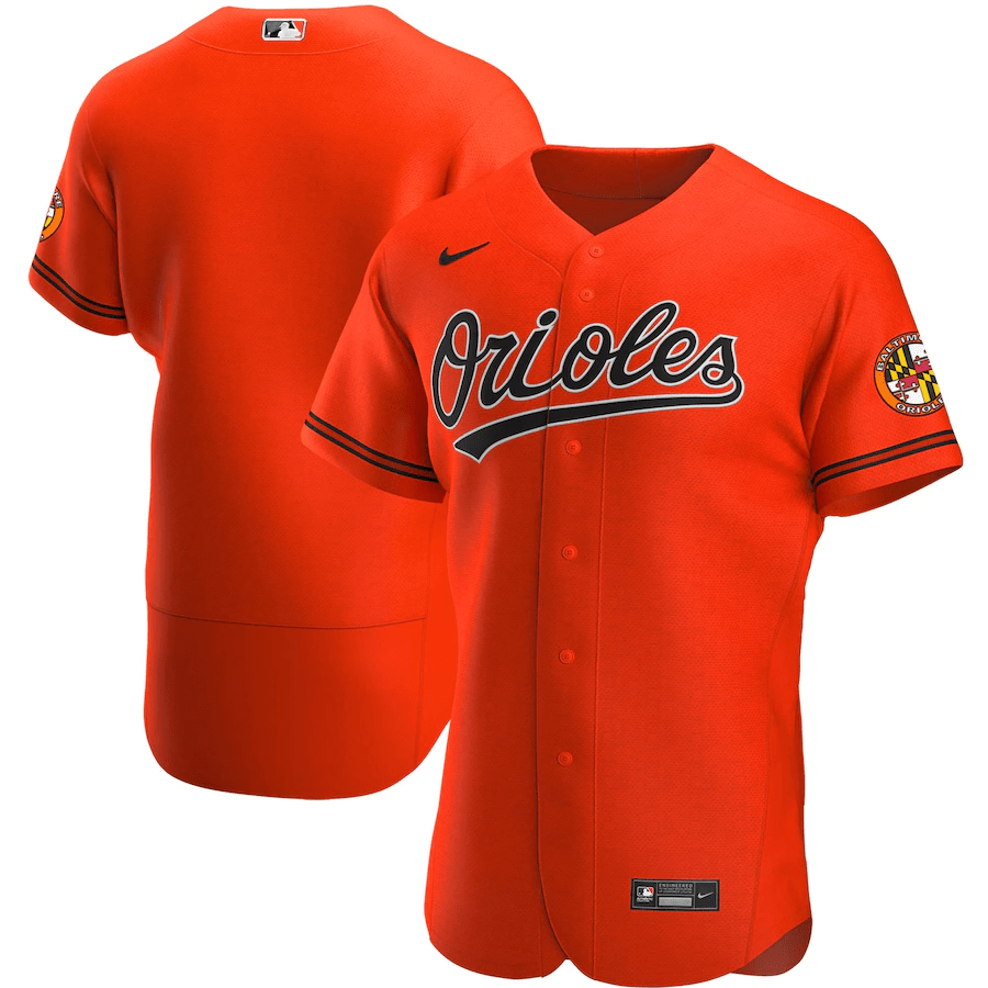 Baltimore Orioles Alternate Orange Baseball Player Jersey