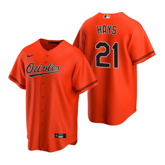 Austin Hays Baltimore Orioles Alternate Orange Baseball Player Jersey