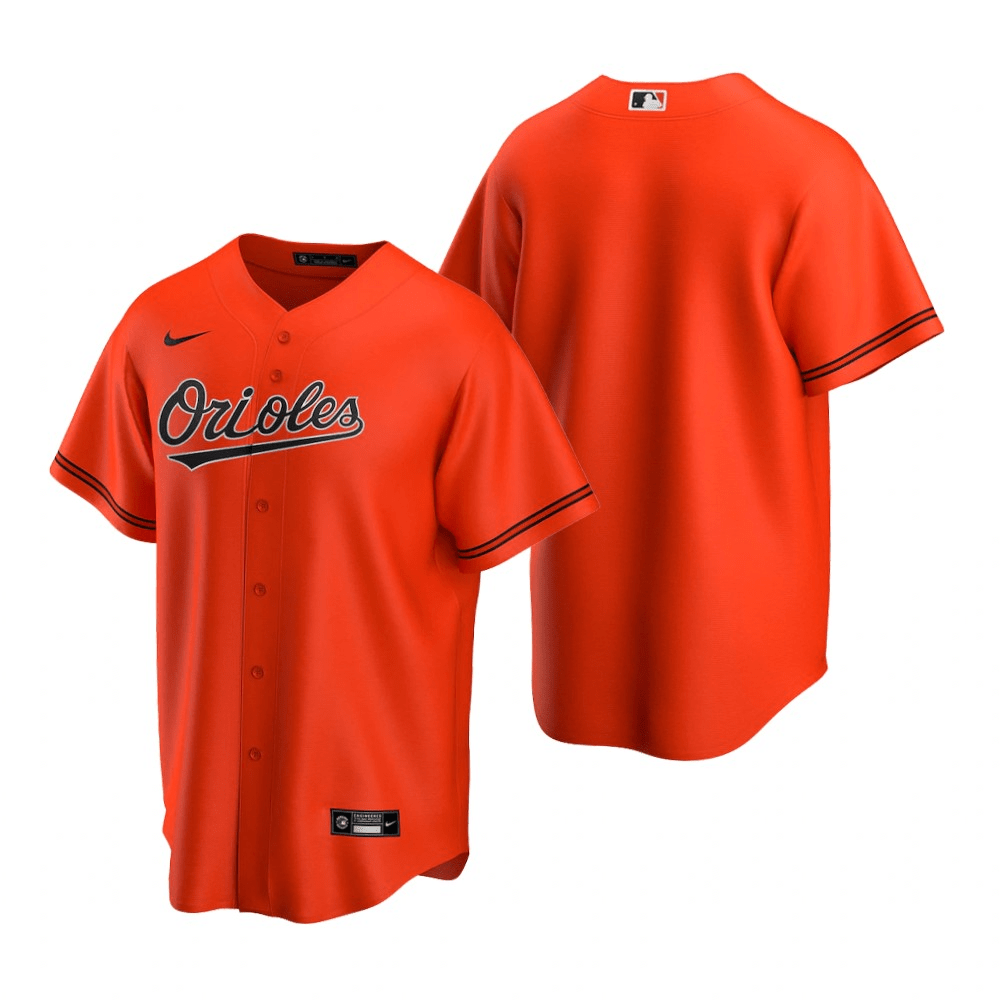 Baltimore Orioles Alternate Orange Baseball Player Jersey
