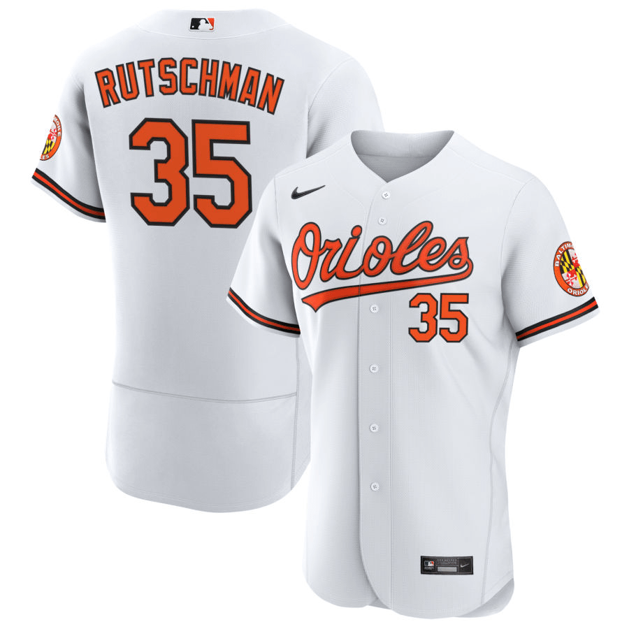 Adley Rutschman Baltimore Orioles Home White Baseball Player Jersey