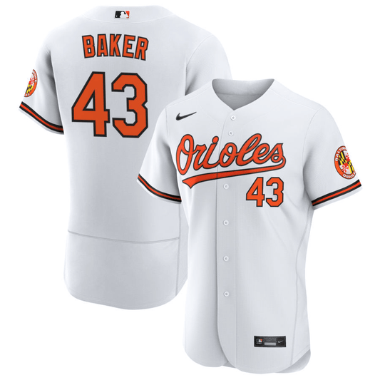 Bryan Baker Baltimore Orioles Home White Baseball Player Jersey