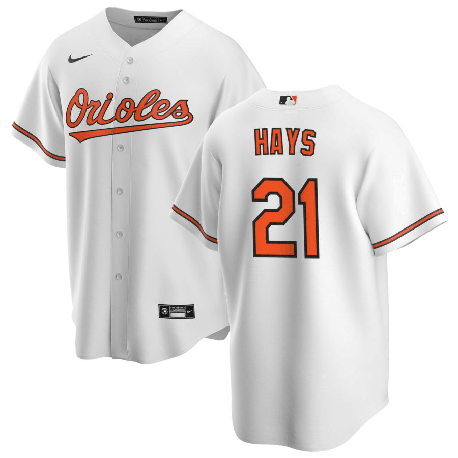 Austin Hays Baltimore Orioles Home White Baseball Player Jersey
