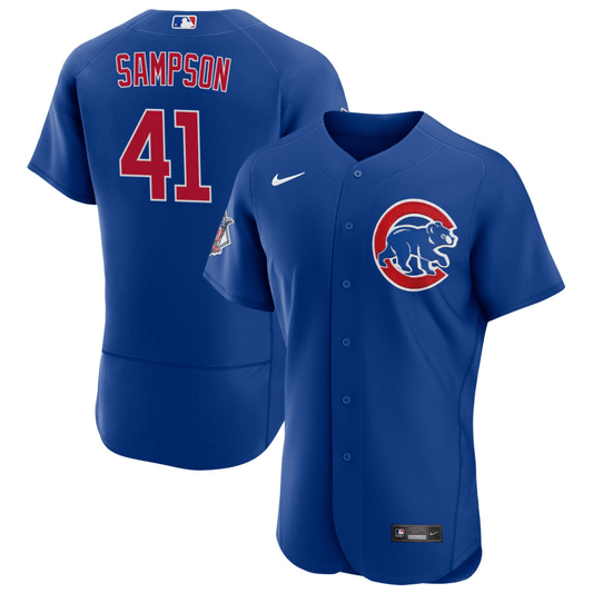 Adrian Sampson Chicago Cubs Alternate Royal Baseball Player Jersey