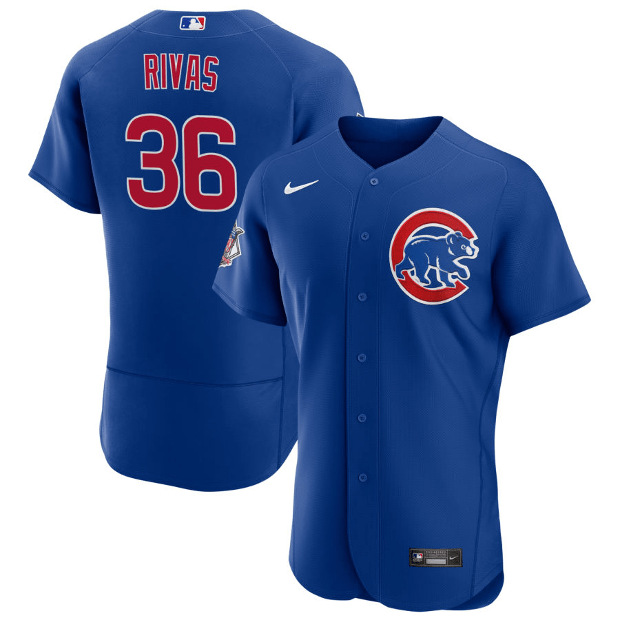 Alfonso Rivas Chicago Cubs Alternate Royal Baseball Player Jersey