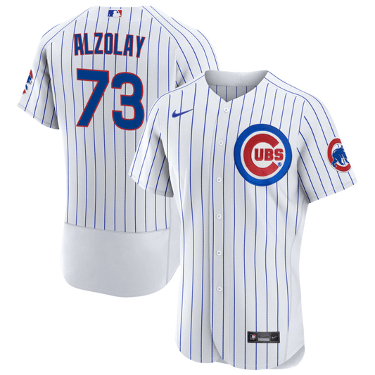 Adbert Alzolay Chicago Cubs Home White Baseball Player Jersey