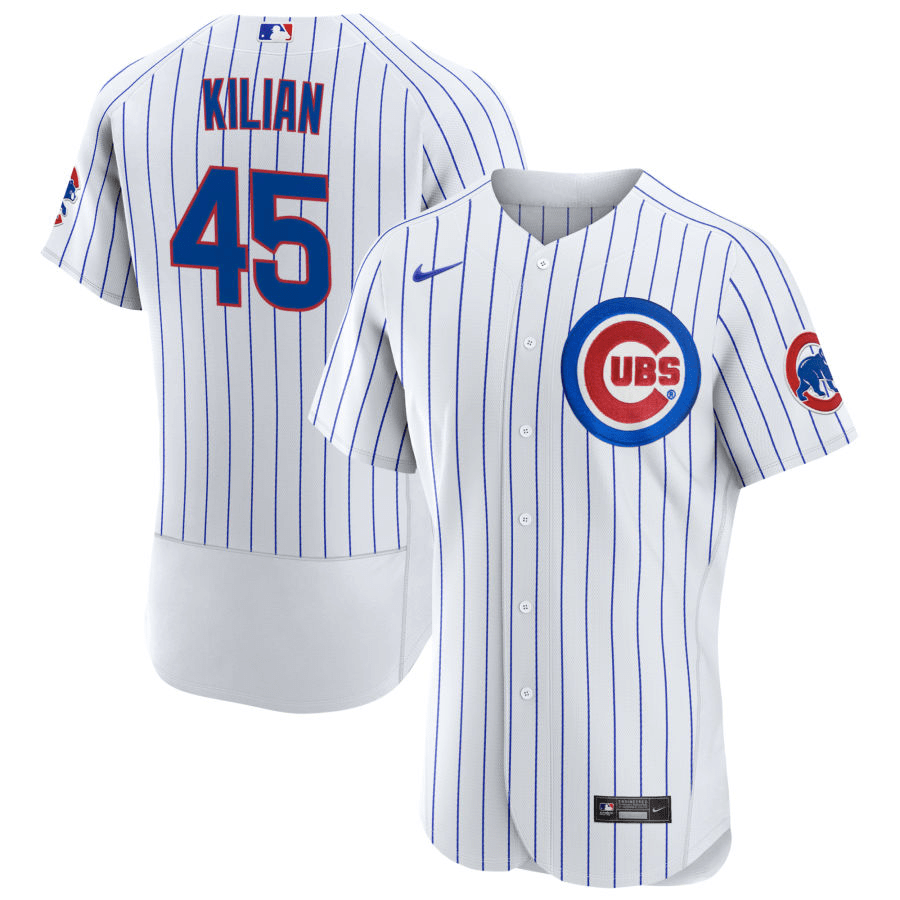 Caleb Kilian Chicago Cubs Home White Baseball Player Jersey