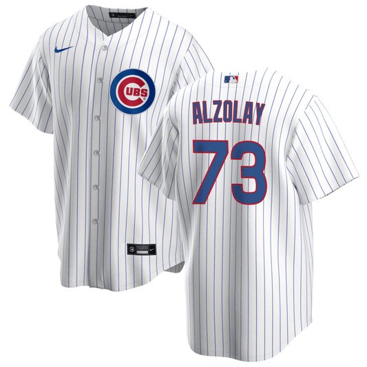Adbert Alzolay Chicago Cubs Home White Baseball Player Jersey