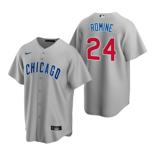 Andrew Romine Chicago Cubs Road Gray Baseball Player Jersey