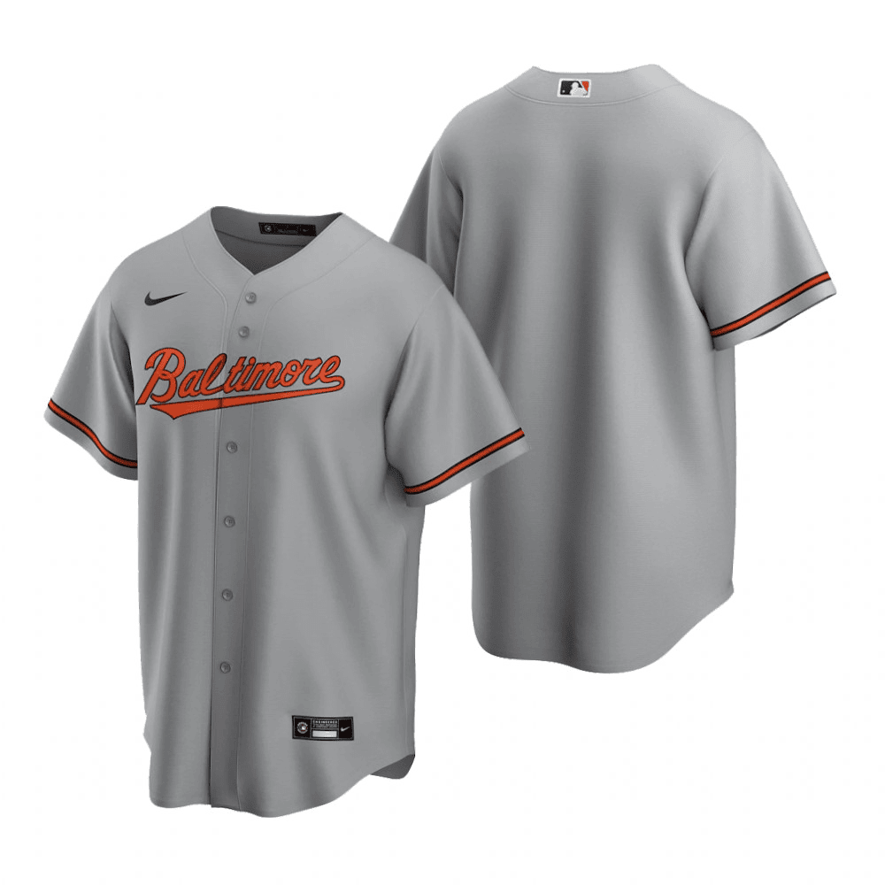 Baltimore Orioles Road Gray Baseball Player Jersey