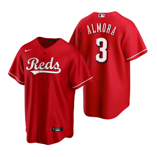 Albert Almora Jr Cincinnati Reds Alternate Red Baseball Player Jersey
